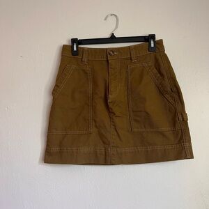 Old Navy Olive Skirt with Button Detail